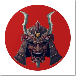 Samurai Mask Posters and Art
